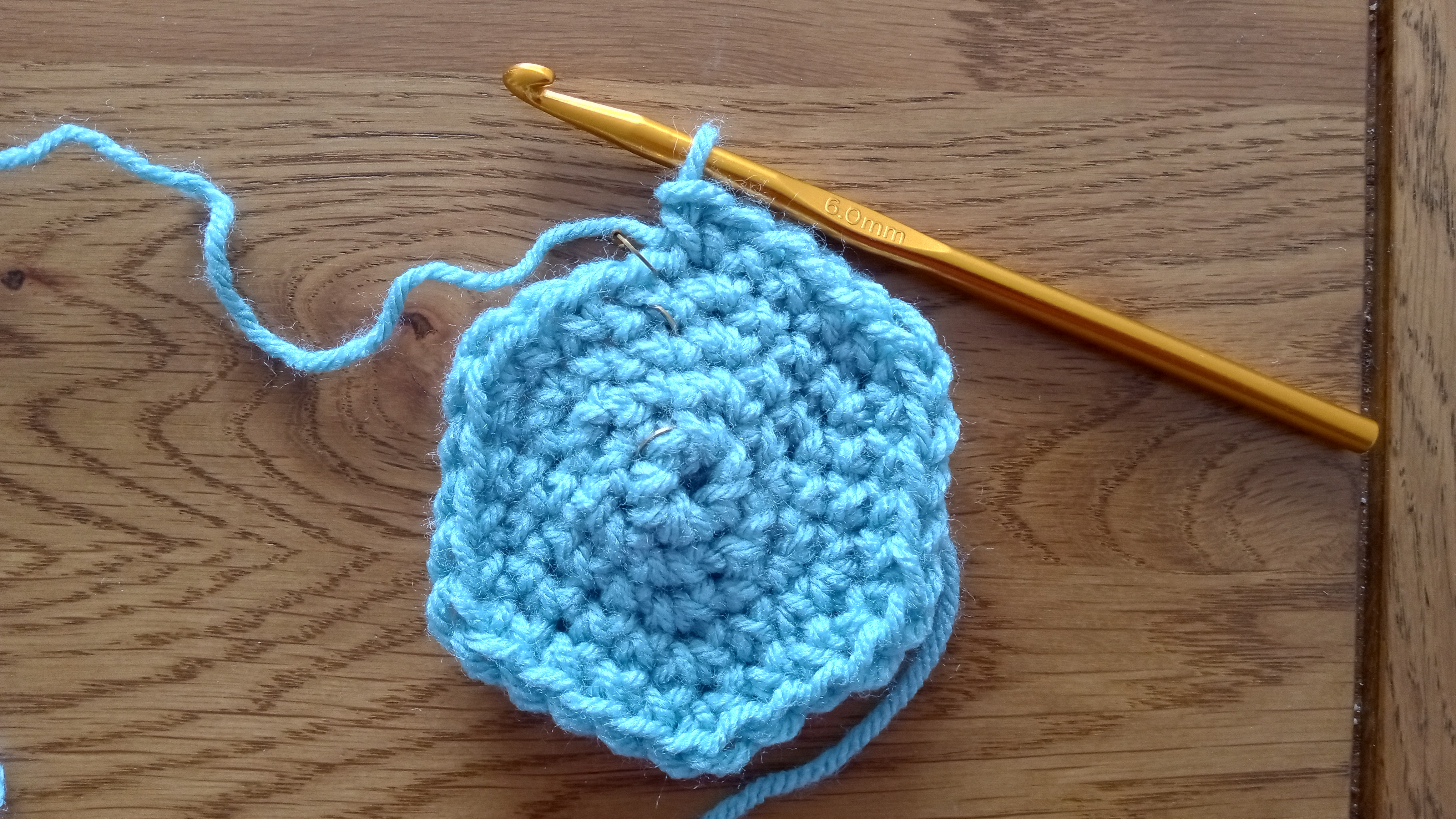 Round 5, a flat hexagonal shape around 12 cm across